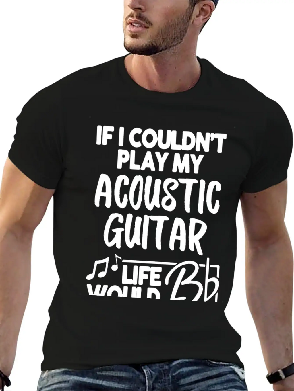 Acoustic Guitar Shirt Essential Cotton Tee For Daily Outfits – Unisex Style