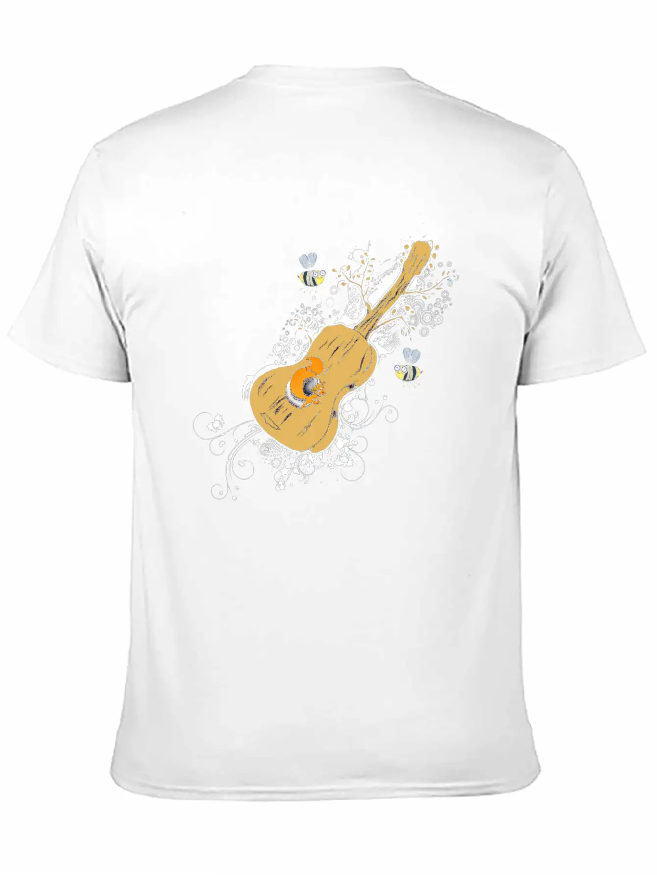 Acoustic Guitar Tree Of Life Nature Guitarist Gift Unisex Casual T-Shirt – Clean Design For Daily Comfort