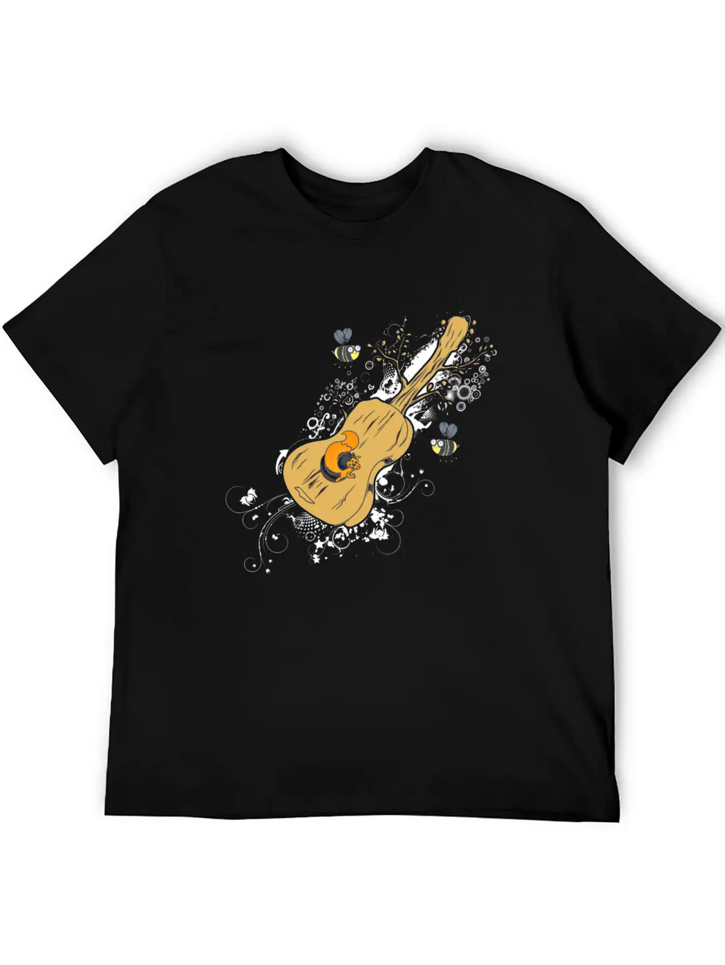 Acoustic Guitar Tree Of Life Nature Guitarist Gift Unisex Casual T-Shirt – Clean Design For Daily Comfort