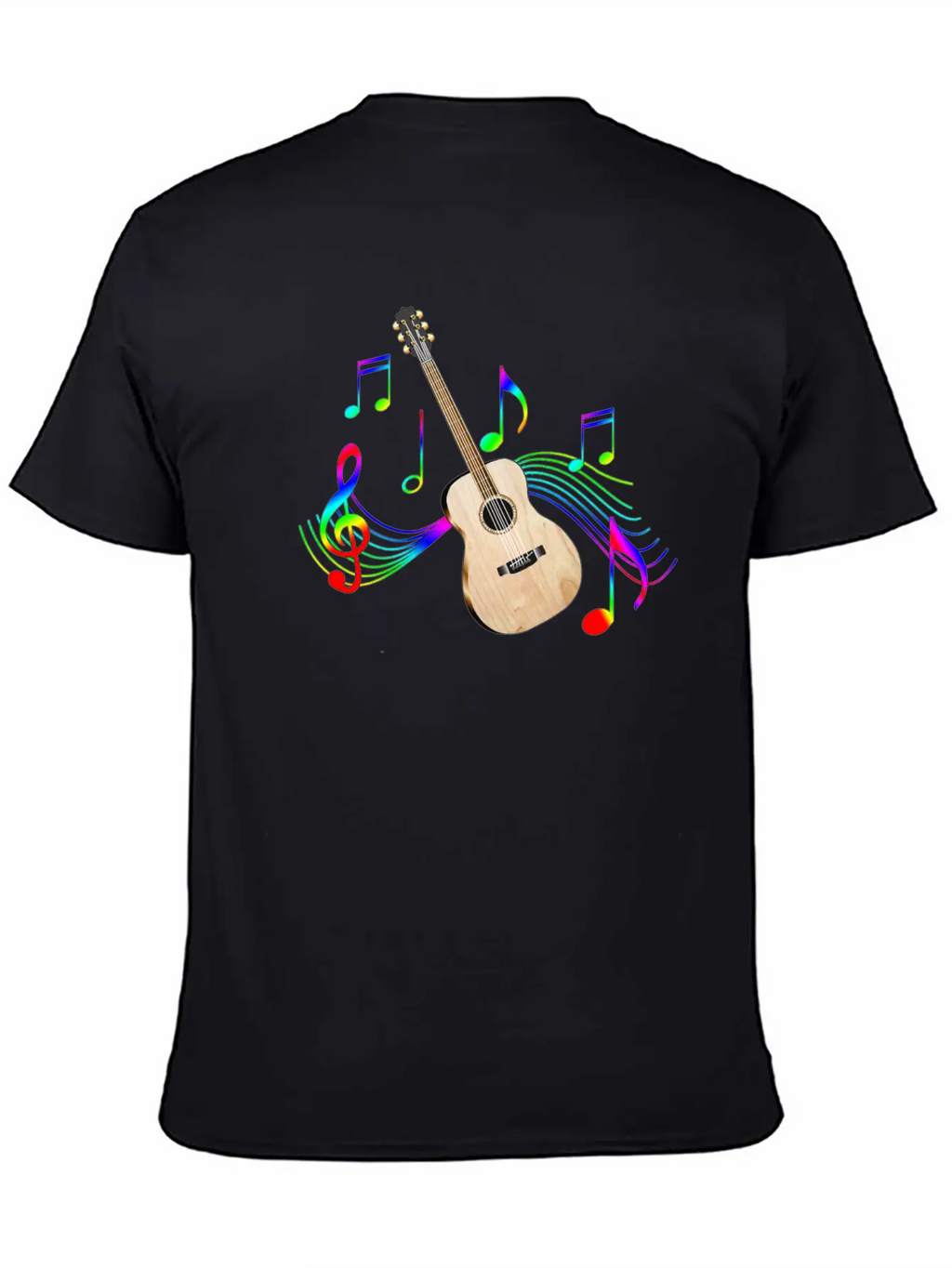 Acoustic Guitar Unisex Casual T-Shirt – Clean Design For Daily Comfort