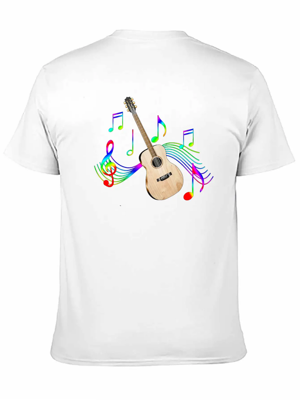 Acoustic Guitar Unisex Casual T-Shirt – Clean Design For Daily Comfort