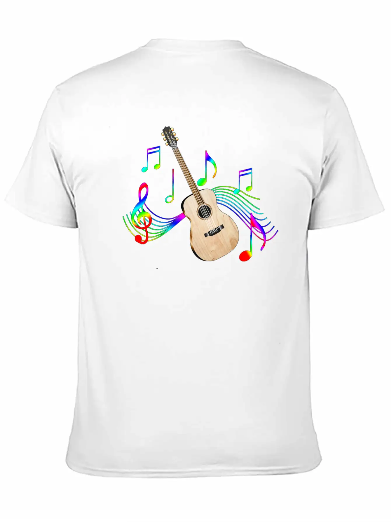 Acoustic Guitar Unisex Casual T-Shirt – Clean Design For Daily Comfort