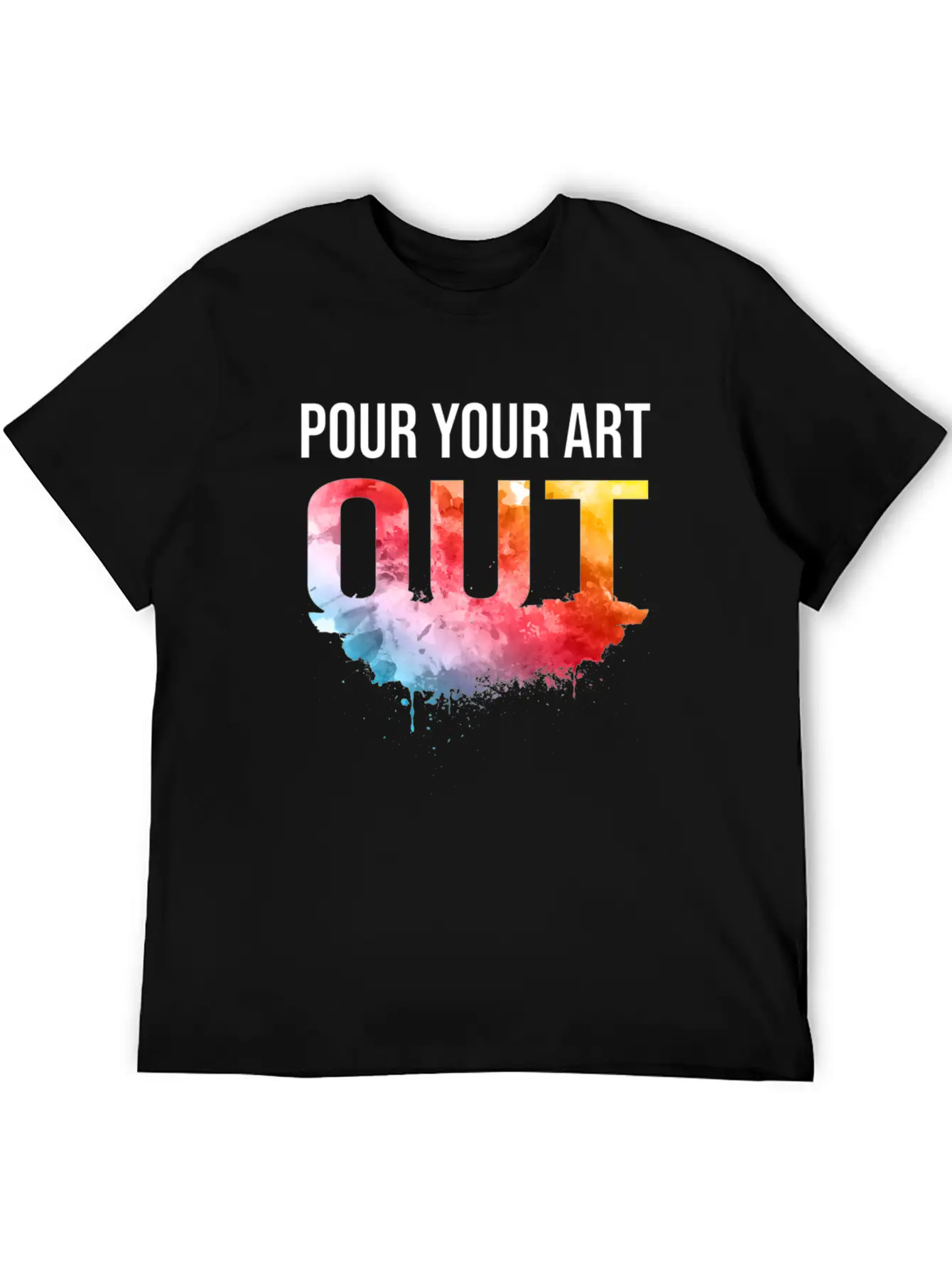 Acrylic Paint Pouring Artist Gift Fluid Art Classic Fit Graphic Tee For Daily Comfort – Unisex Cotton Shirt