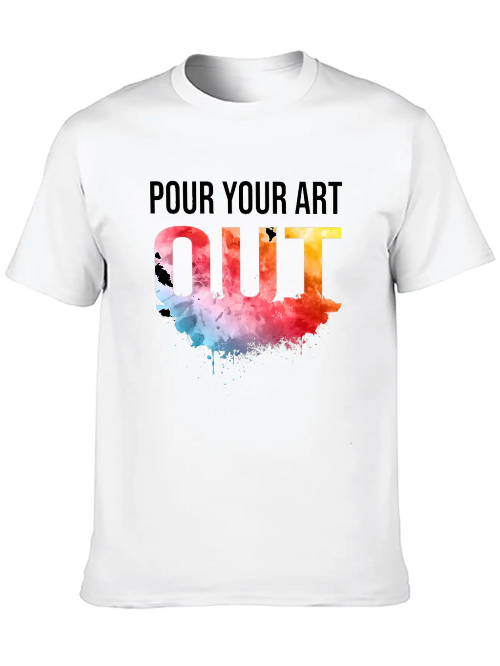 Acrylic Paint Pouring Artist Gift Fluid Art Classic Fit Graphic Tee For Daily Comfort – Unisex Cotton Shirt