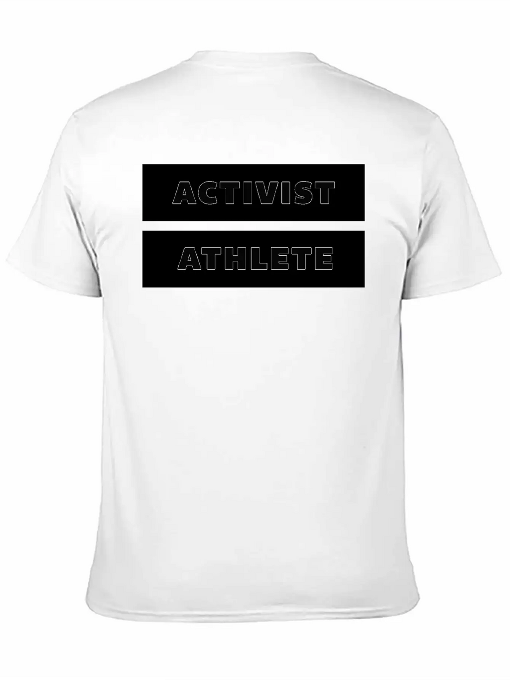 ACTIVIST ATHLETE Weiss Schwarz Breathable Soft Cotton T-Shirt – Timeless Casual Look