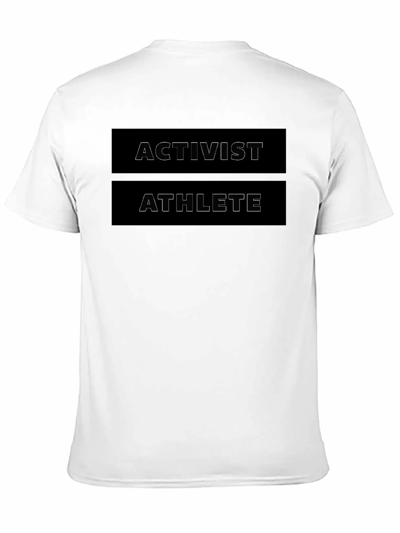 ACTIVIST ATHLETE Weiss Schwarz Breathable Soft Cotton T-Shirt – Timeless Casual Look