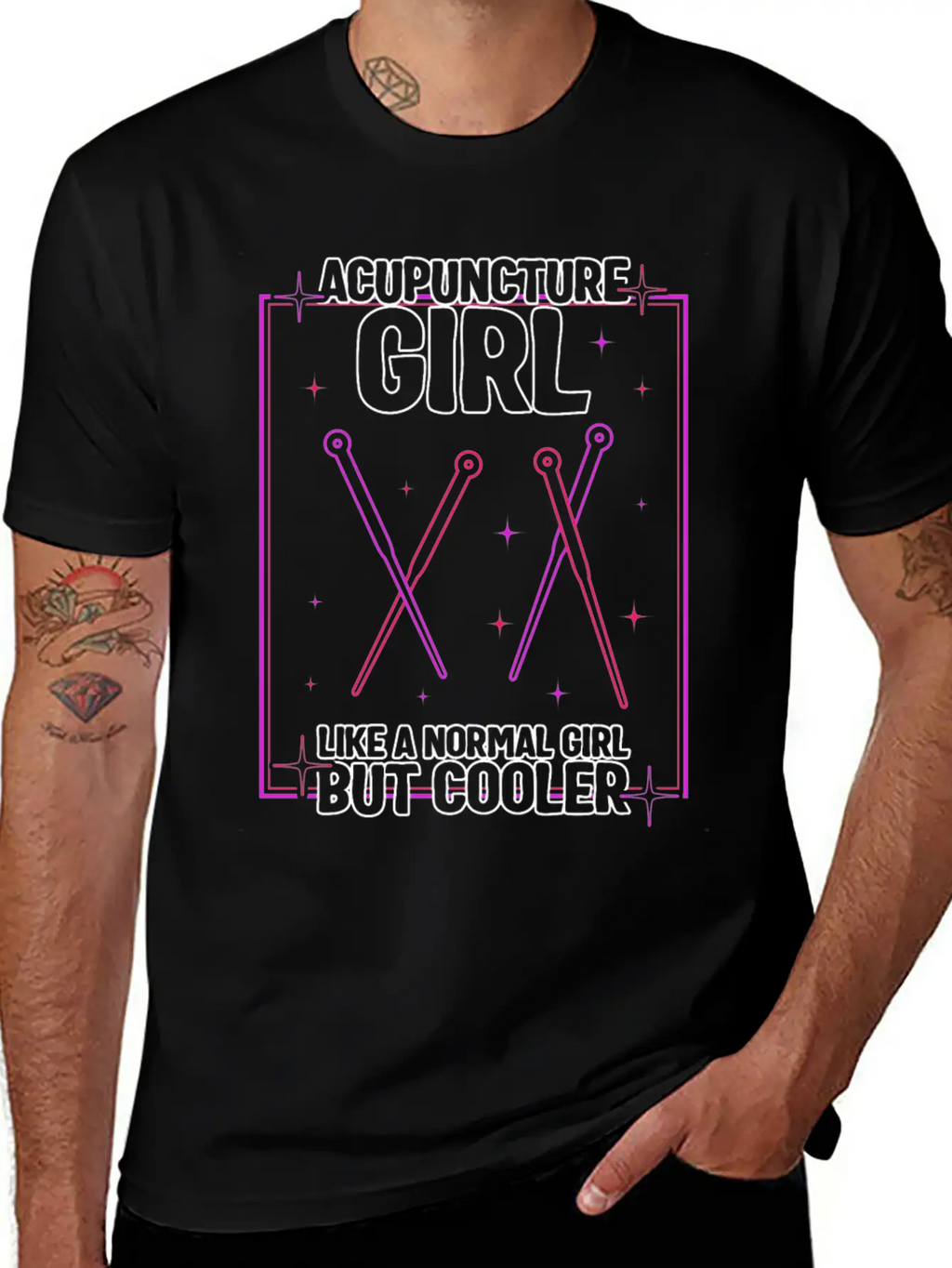 Acupuncture Girl Retro Shirt, Needle Women Essential Cotton Tee For Daily Outfits – Unisex Style