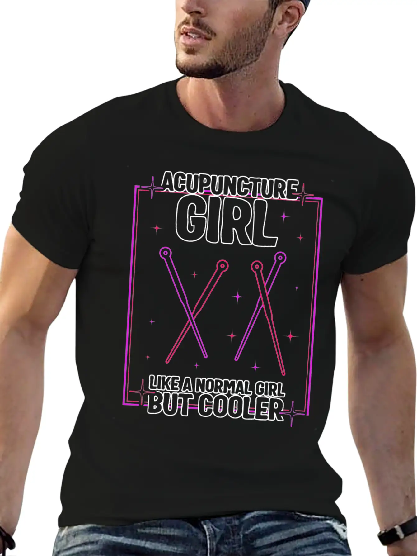 Acupuncture Girl Retro Shirt, Needle Women Essential Cotton Tee For Daily Outfits – Unisex Style