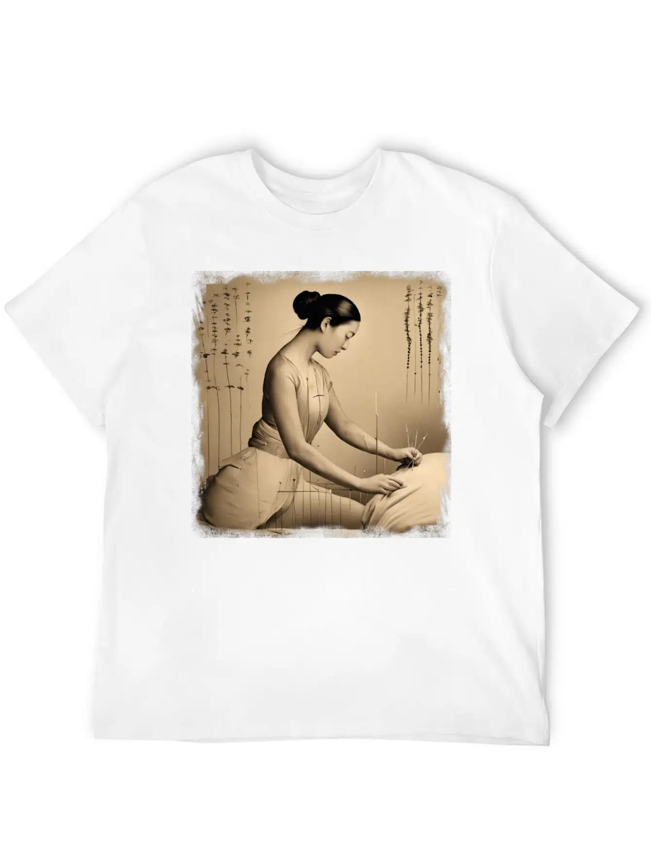 Acupuncture Patient Treatment Unisex Short Sleeve Soft Cotton T-Shirt – Casual Everyday Wear