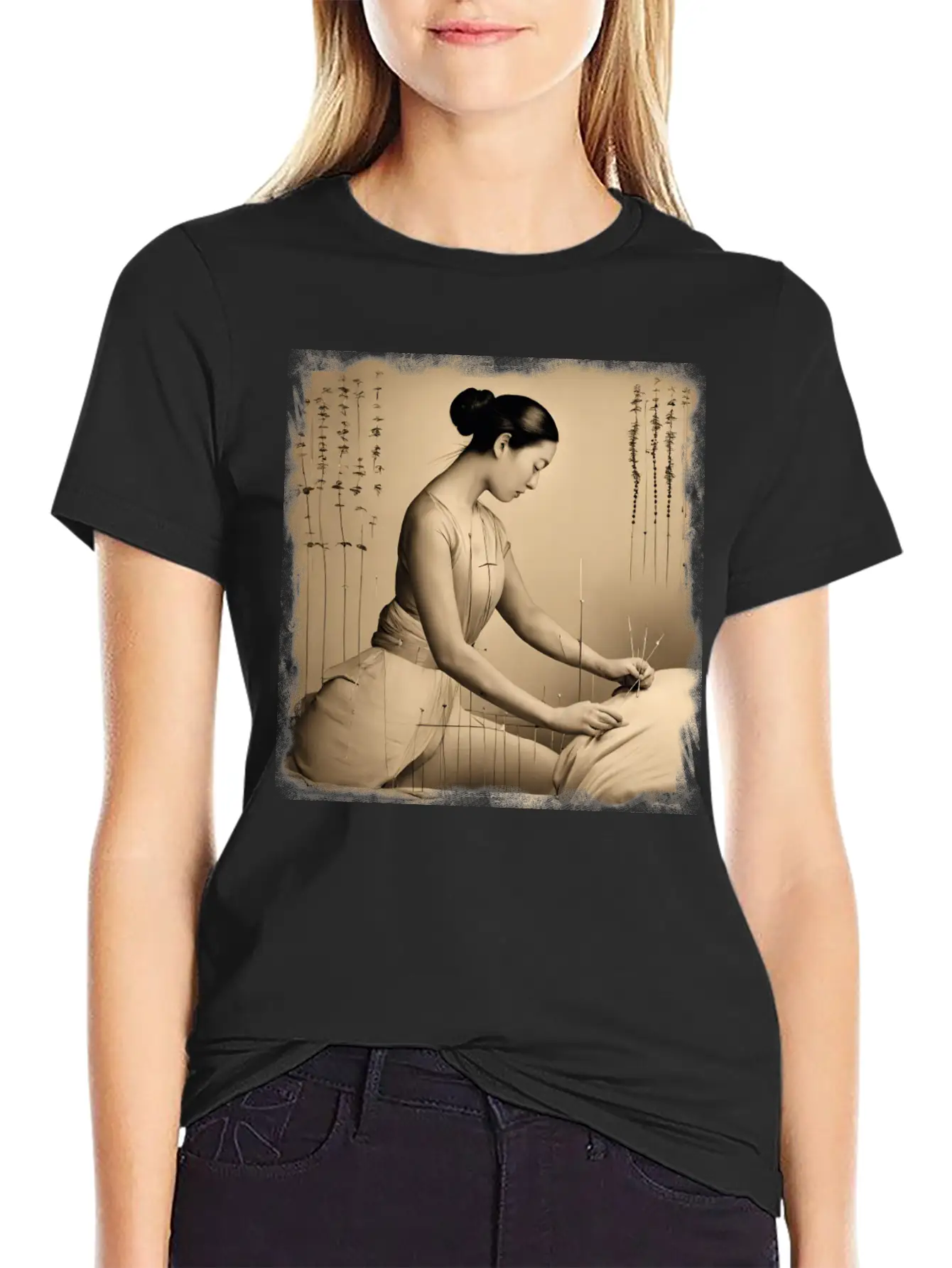 Acupuncture Patient Treatment Unisex Short Sleeve Soft Cotton T-Shirt – Casual Everyday Wear