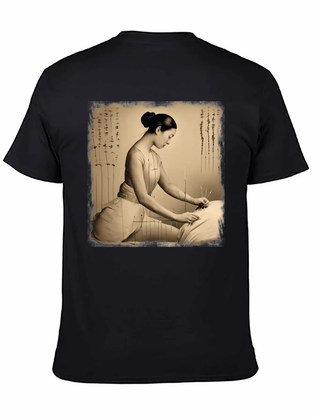 Acupuncture Patient Treatment Unisex Short Sleeve Soft Cotton T-Shirt – Casual Everyday Wear