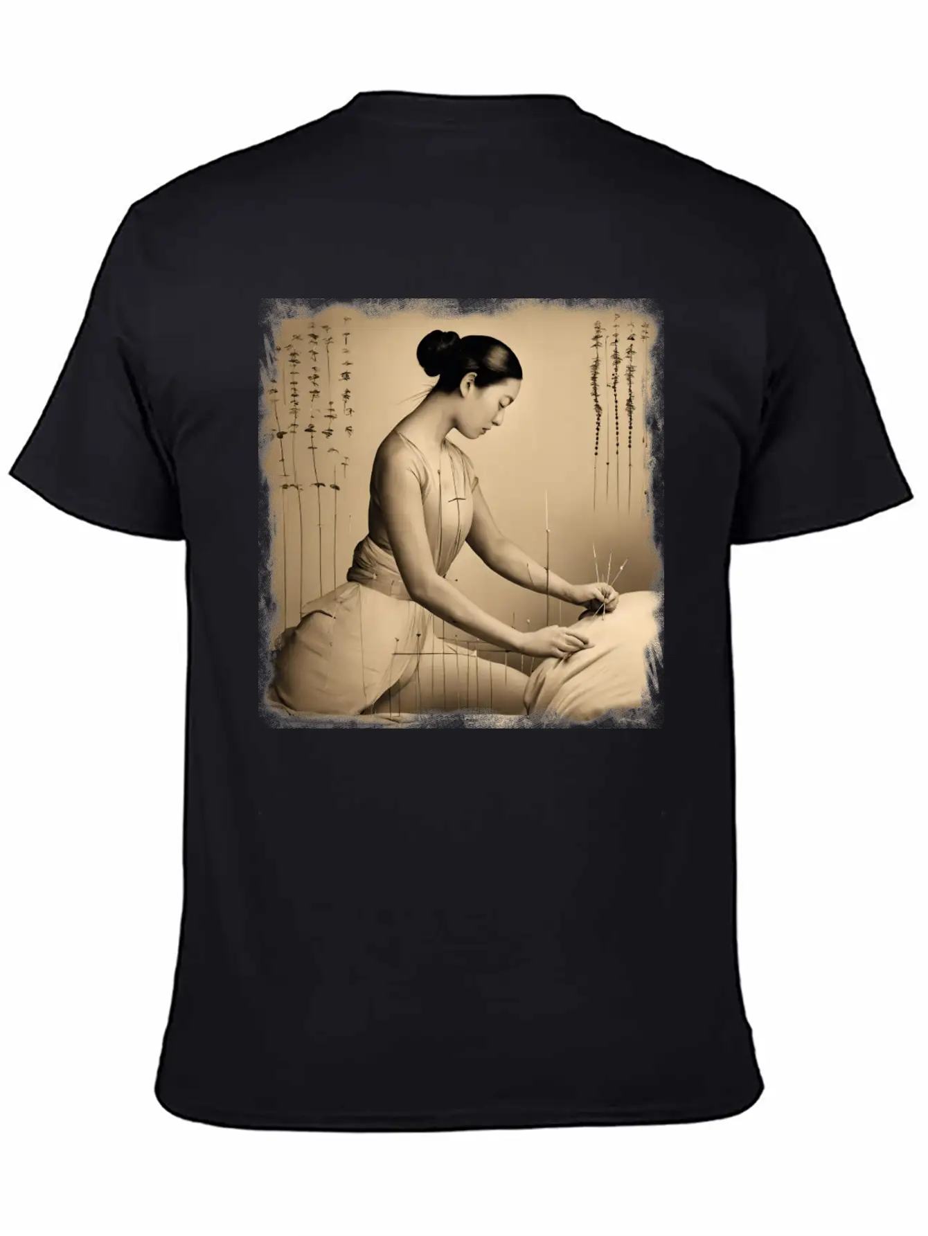 Acupuncture Patient Treatment Unisex Short Sleeve Soft Cotton T-Shirt – Casual Everyday Wear