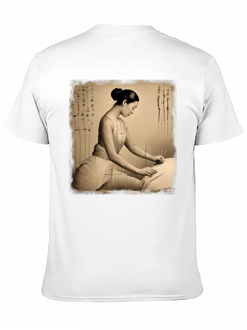Acupuncture Patient Treatment Unisex Short Sleeve Soft Cotton T-Shirt – Casual Everyday Wear
