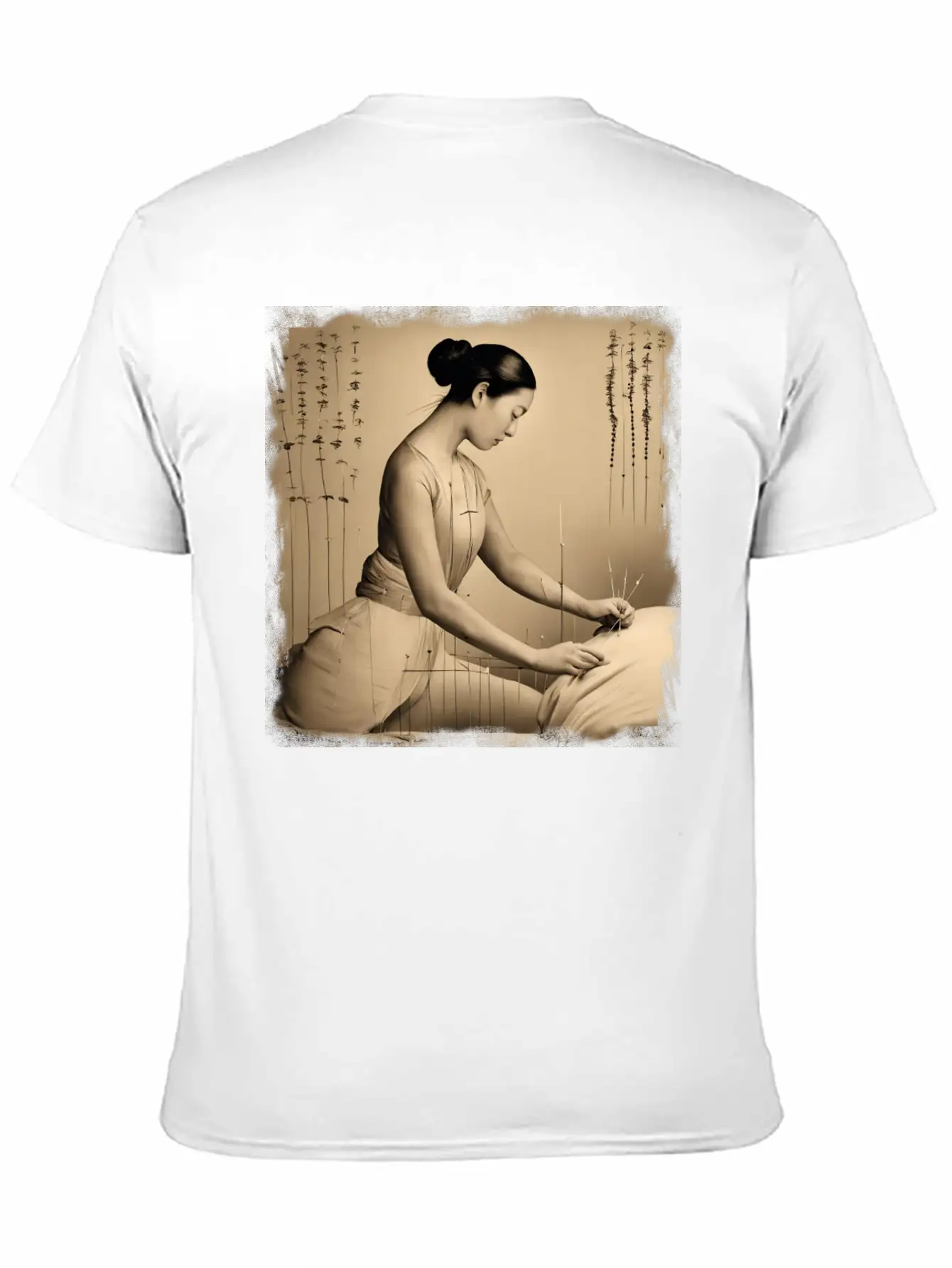 Acupuncture Patient Treatment Unisex Short Sleeve Soft Cotton T-Shirt – Casual Everyday Wear