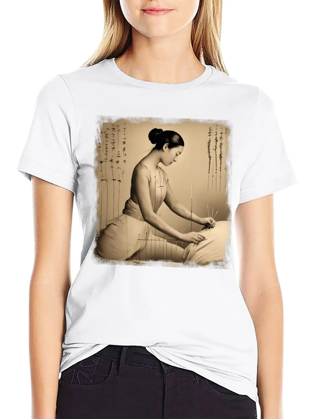Acupuncture Patient Treatment Unisex Short Sleeve Soft Cotton T-Shirt – Casual Everyday Wear