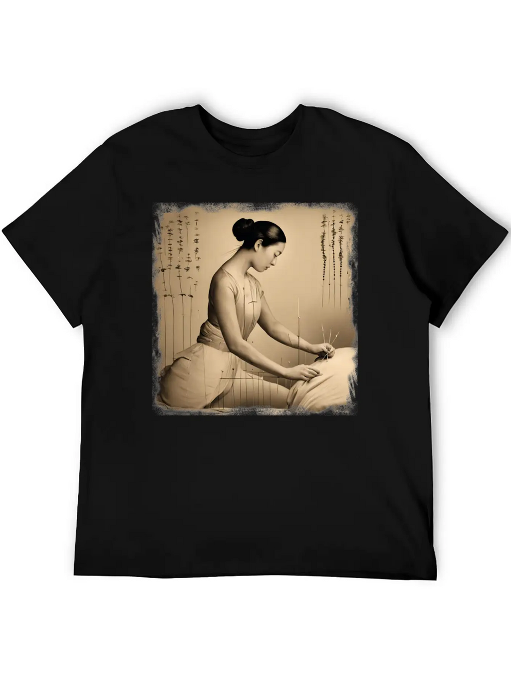 Acupuncture Patient Treatment Unisex Short Sleeve Soft Cotton T-Shirt – Casual Everyday Wear