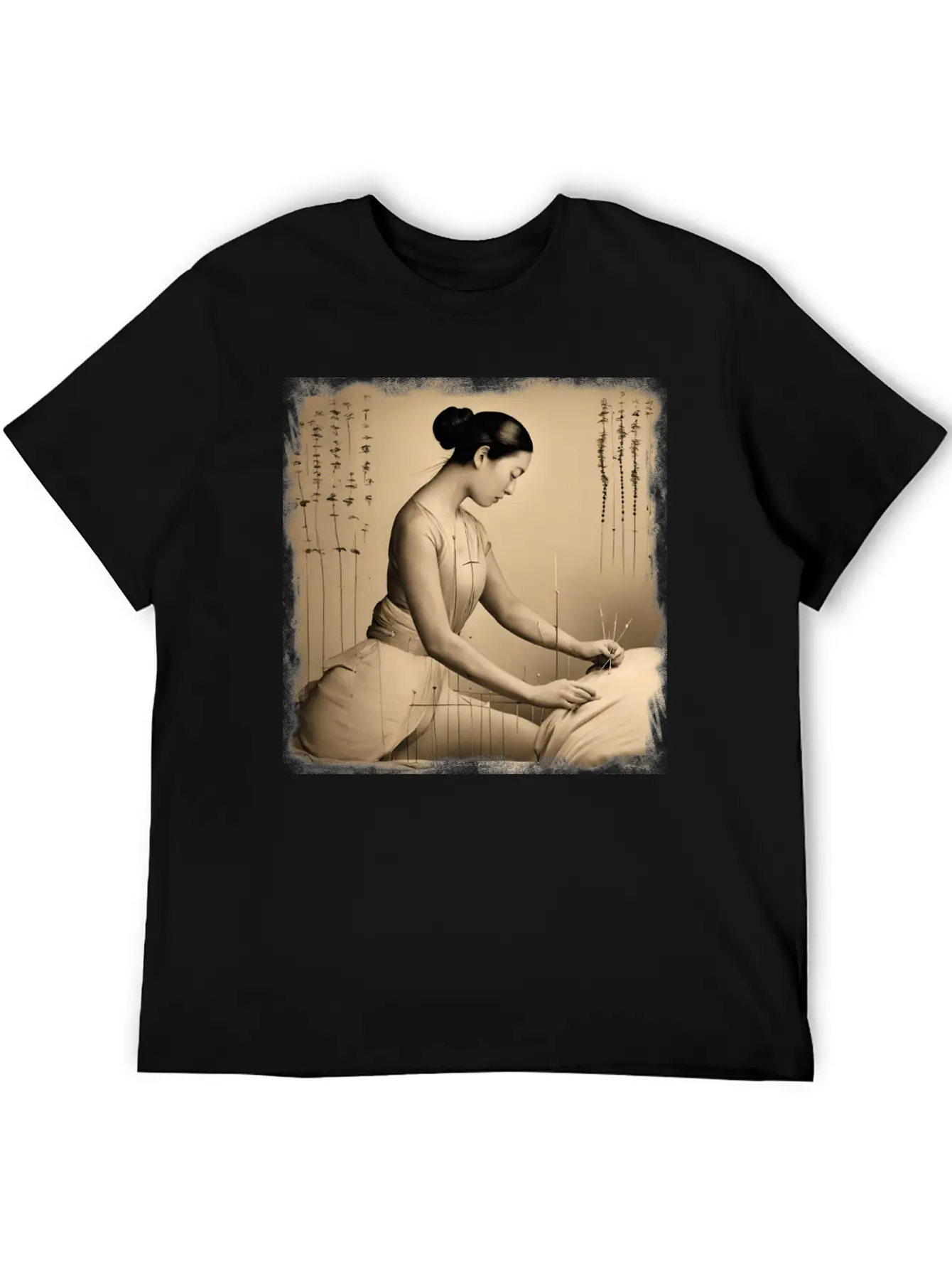 Acupuncture Patient Treatment Unisex Short Sleeve Soft Cotton T-Shirt – Casual Everyday Wear