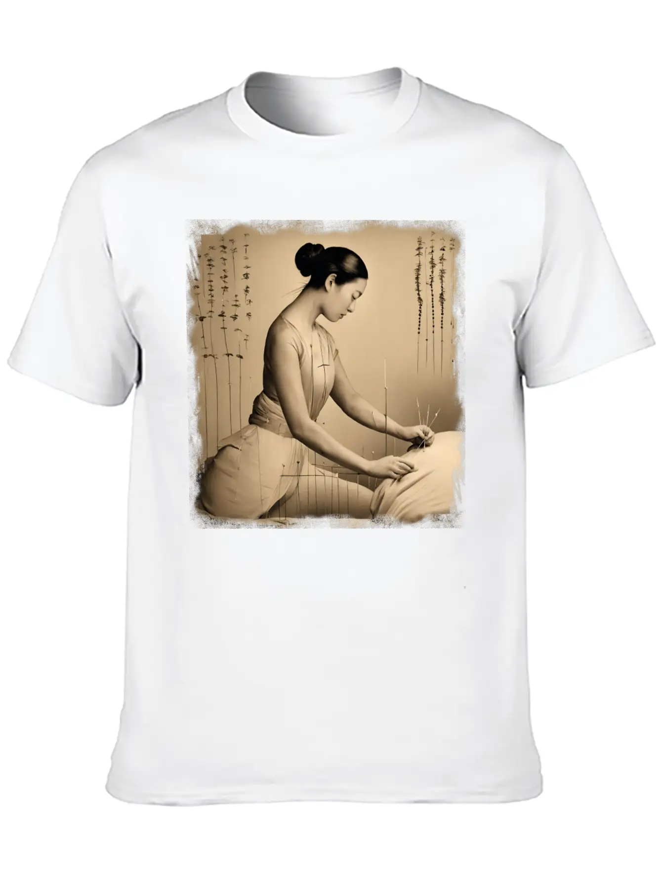 Acupuncture Patient Treatment Unisex Short Sleeve Soft Cotton T-Shirt – Casual Everyday Wear