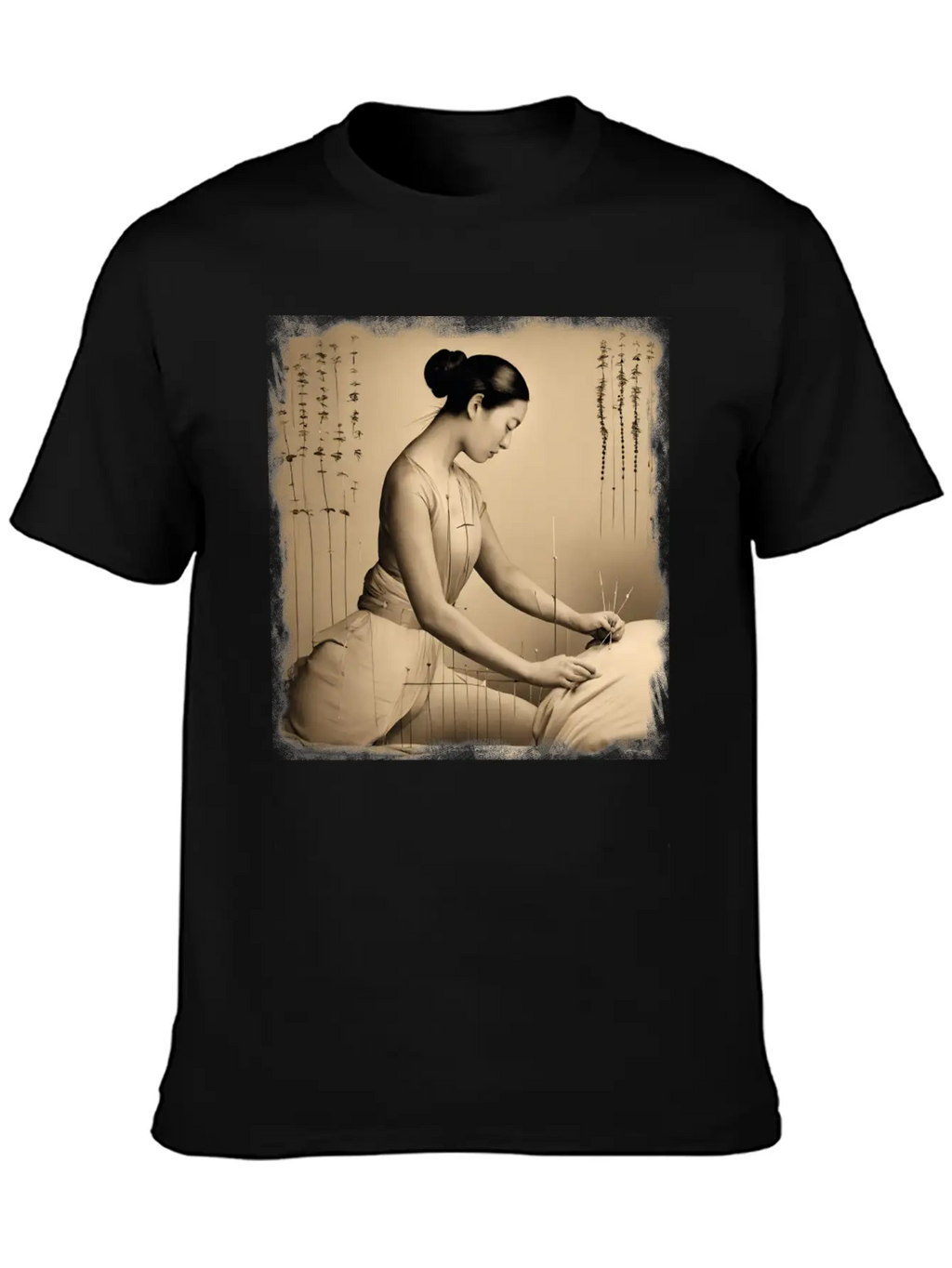 Acupuncture Patient Treatment Unisex Short Sleeve Soft Cotton T-Shirt – Casual Everyday Wear