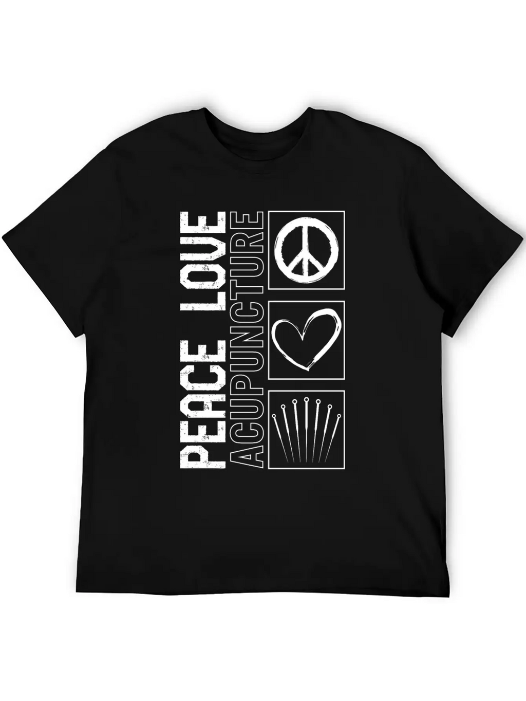 Acupuncture Shirt, Peace Love Acupuncture Tee, Unisex Casual T-Shirt – Clean Design For Daily Comfort