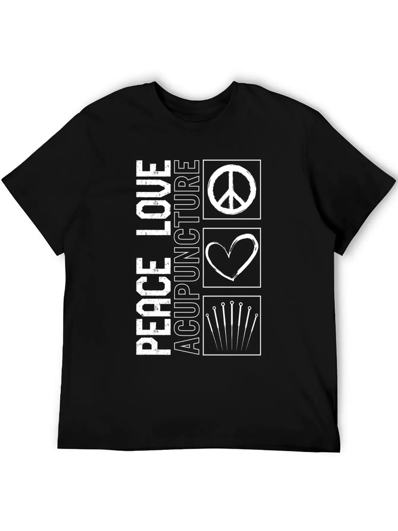 Acupuncture Shirt, Peace Love Acupuncture Tee, Unisex Casual T-Shirt – Clean Design For Daily Comfort