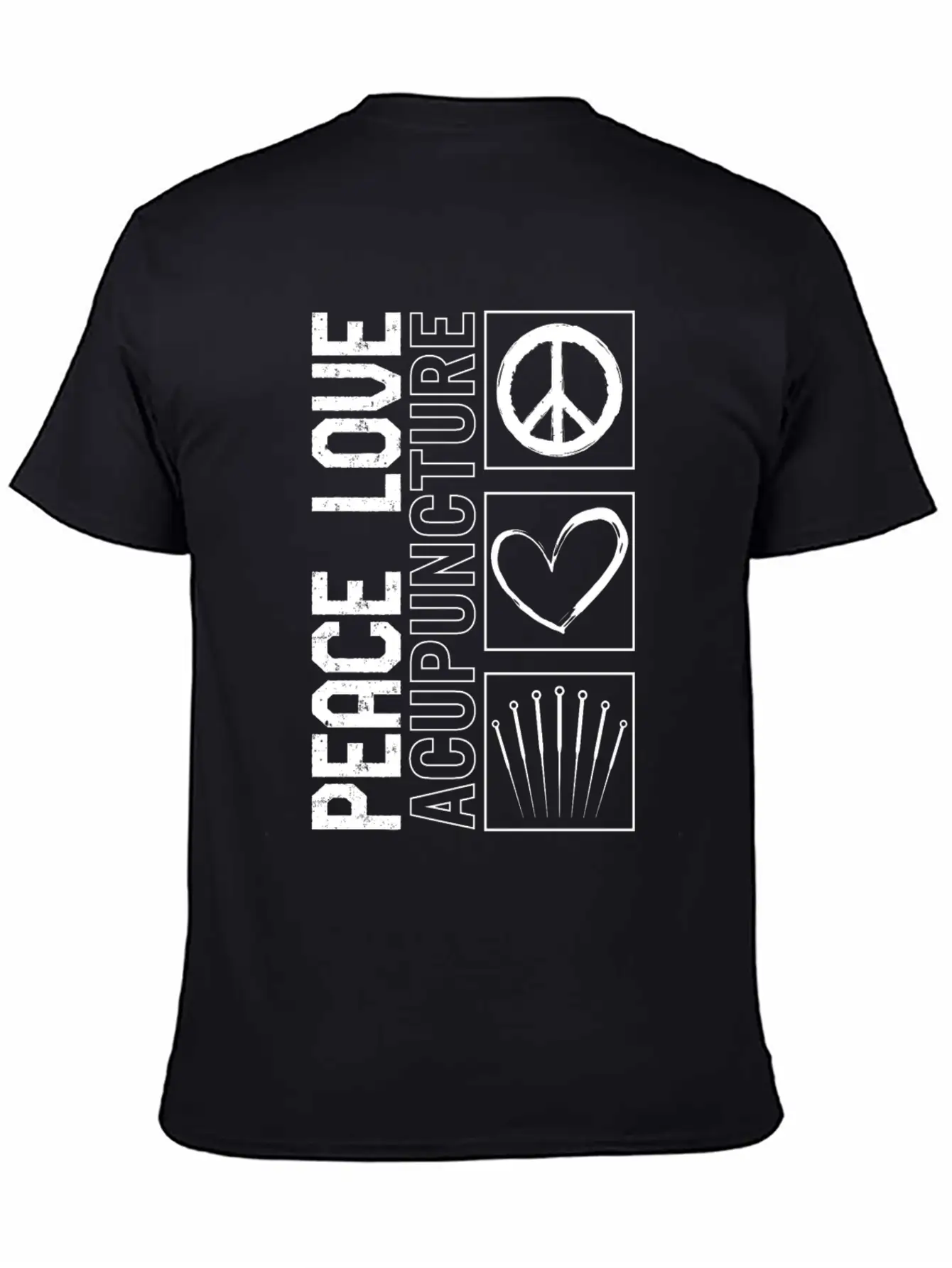 Acupuncture Shirt, Peace Love Acupuncture Tee, Unisex Casual T-Shirt – Clean Design For Daily Comfort