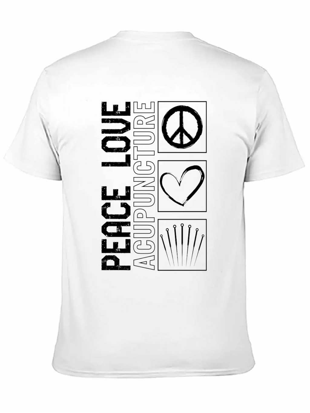 Acupuncture Shirt, Peace Love Acupuncture Tee, Unisex Casual T-Shirt – Clean Design For Daily Comfort