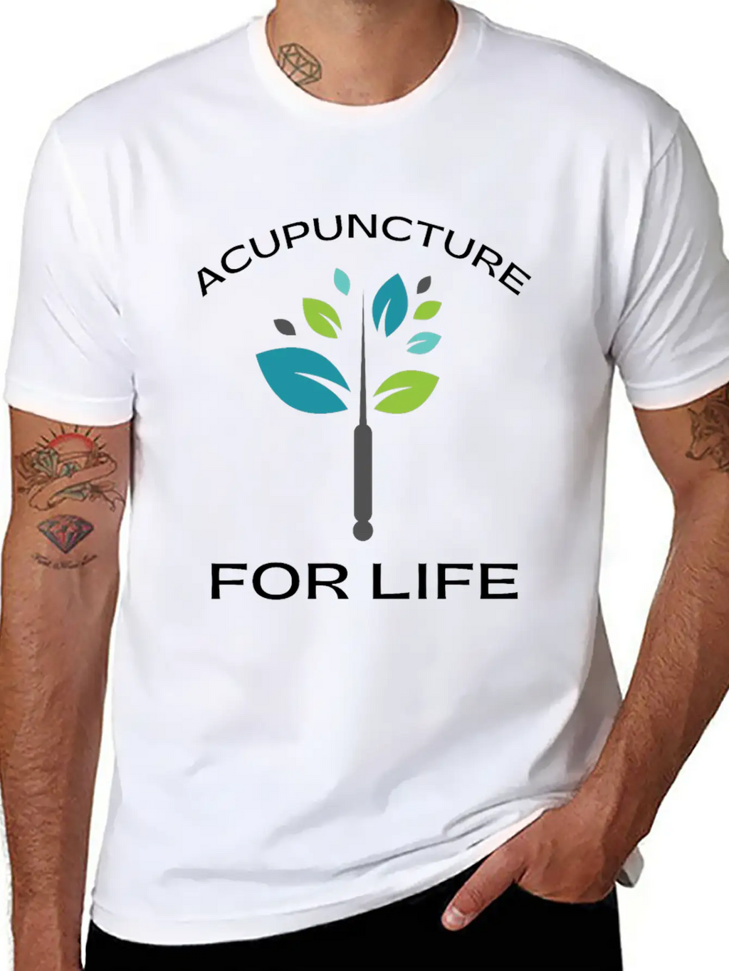 Acupuncturist Acupuncture Alternative Medicine Breathable Soft Cotton T-Shirt – Timeless Casual Look