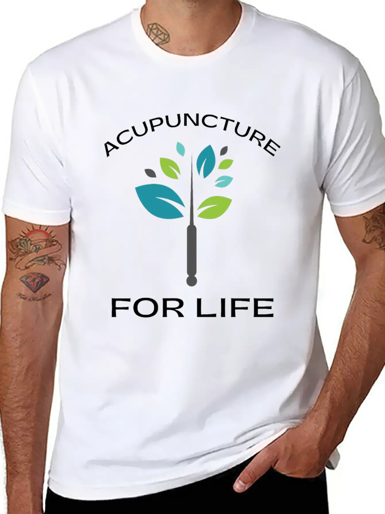 Acupuncturist Acupuncture Alternative Medicine Breathable Soft Cotton T-Shirt – Timeless Casual Look