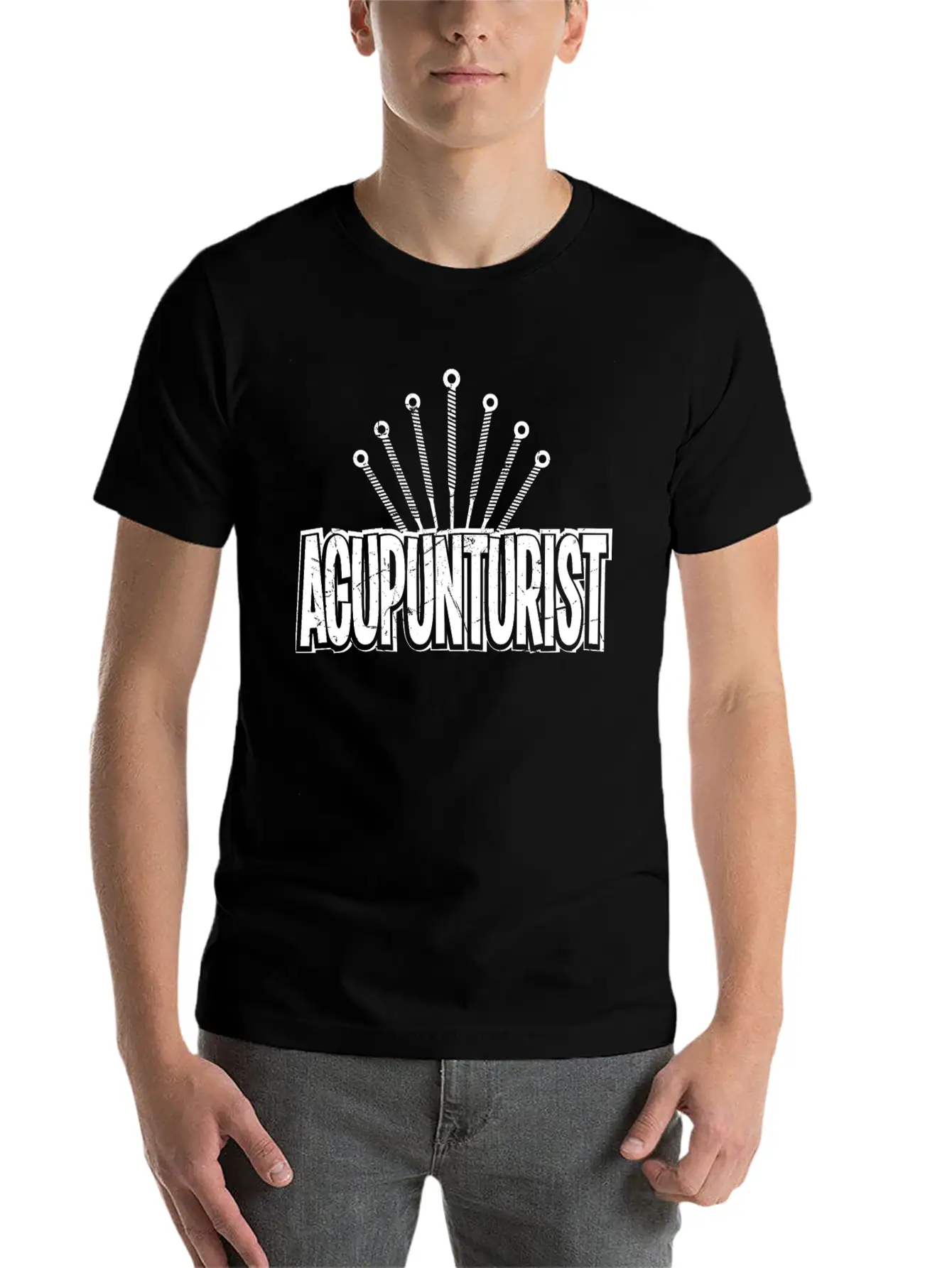 Acupunturist Pun Lover Humor Breathable Soft Cotton T-Shirt – Timeless Casual Look