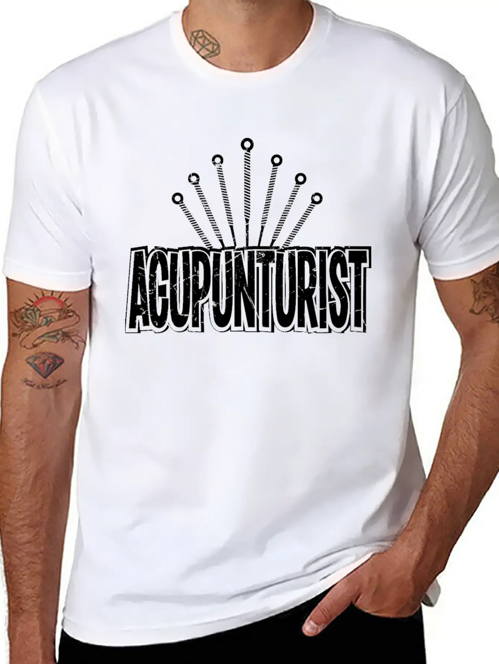 Acupunturist Pun Lover Humor Breathable Soft Cotton T-Shirt – Timeless Casual Look