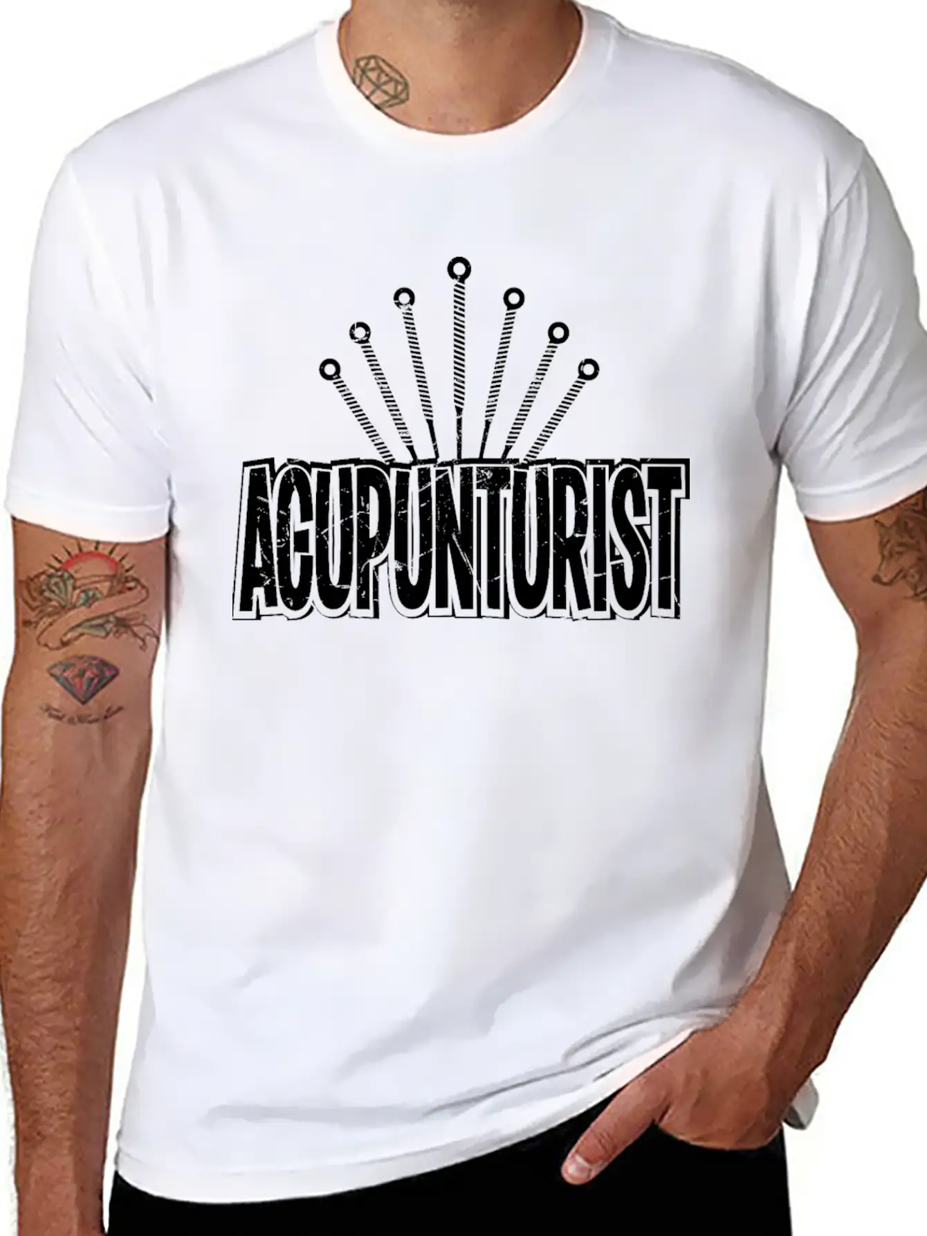 Acupunturist Pun Lover Humor Breathable Soft Cotton T-Shirt – Timeless Casual Look