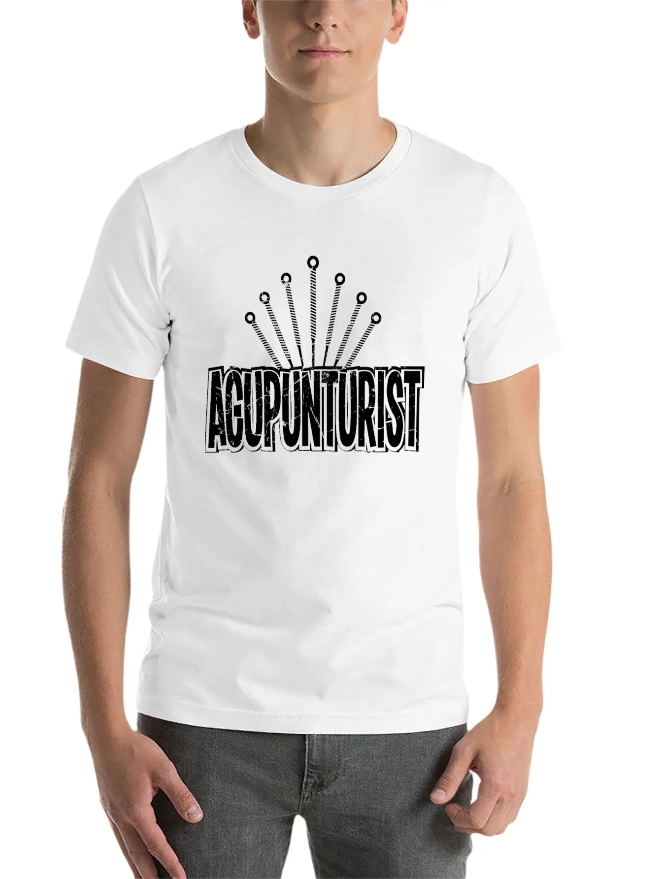 Acupunturist Pun Lover Humor Breathable Soft Cotton T-Shirt – Timeless Casual Look