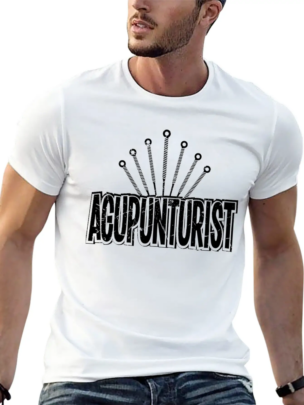 Acupunturist Pun Lover Humor Breathable Soft Cotton T-Shirt – Timeless Casual Look