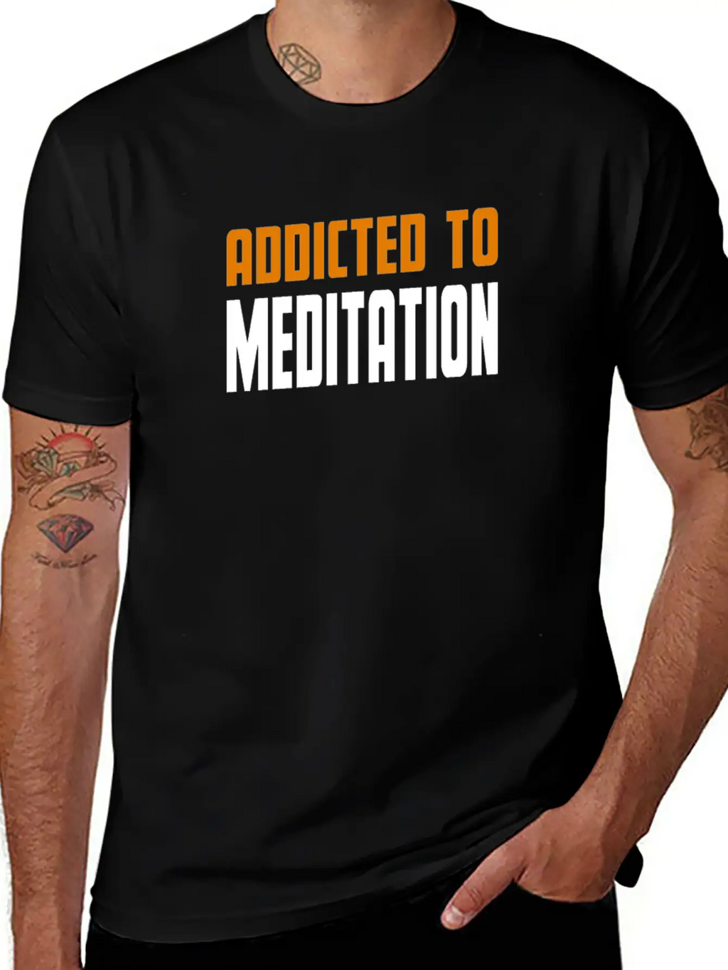 Addicted To Meditation Meditacion Present Unisex Casual T-Shirt – Clean Design For Daily Comfort
