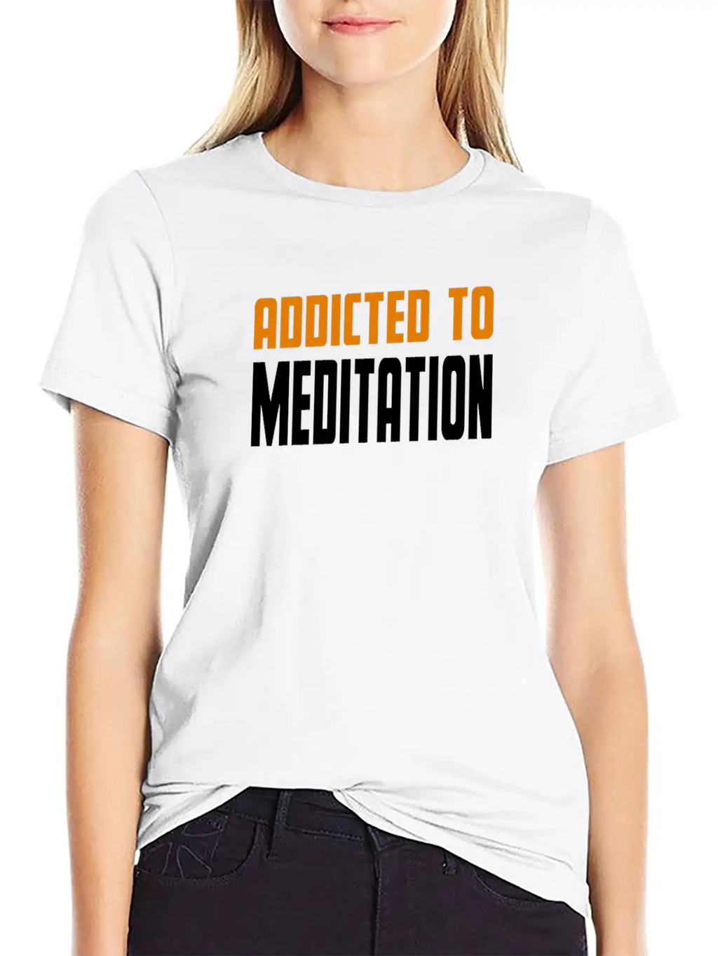 Addicted To Meditation Meditacion Present Unisex Casual T-Shirt – Clean Design For Daily Comfort