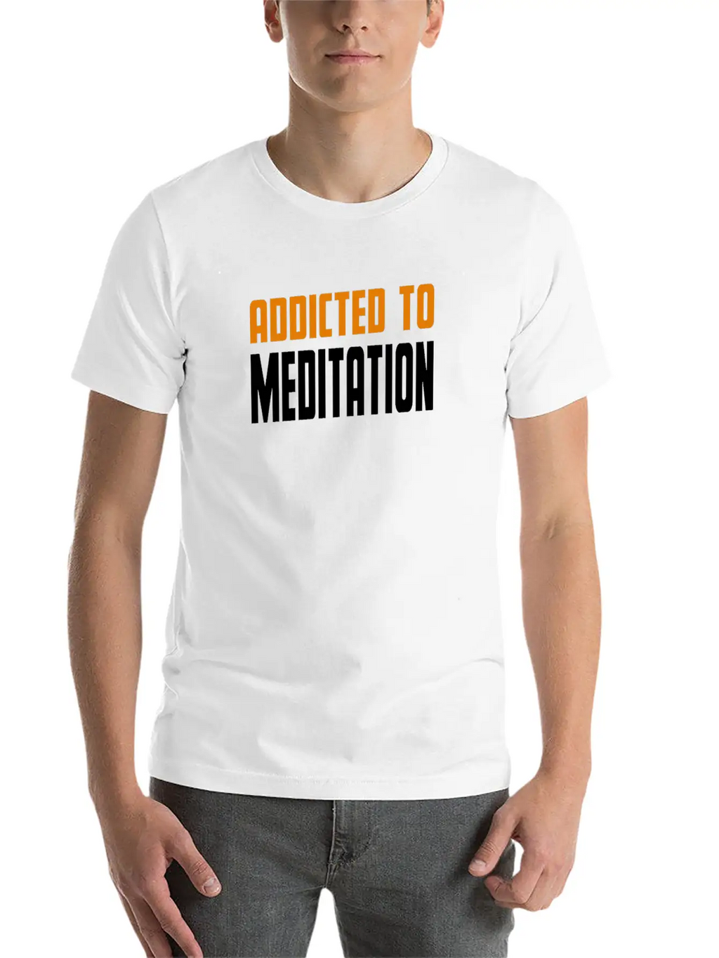 Addicted To Meditation Meditacion Present Unisex Casual T-Shirt – Clean Design For Daily Comfort