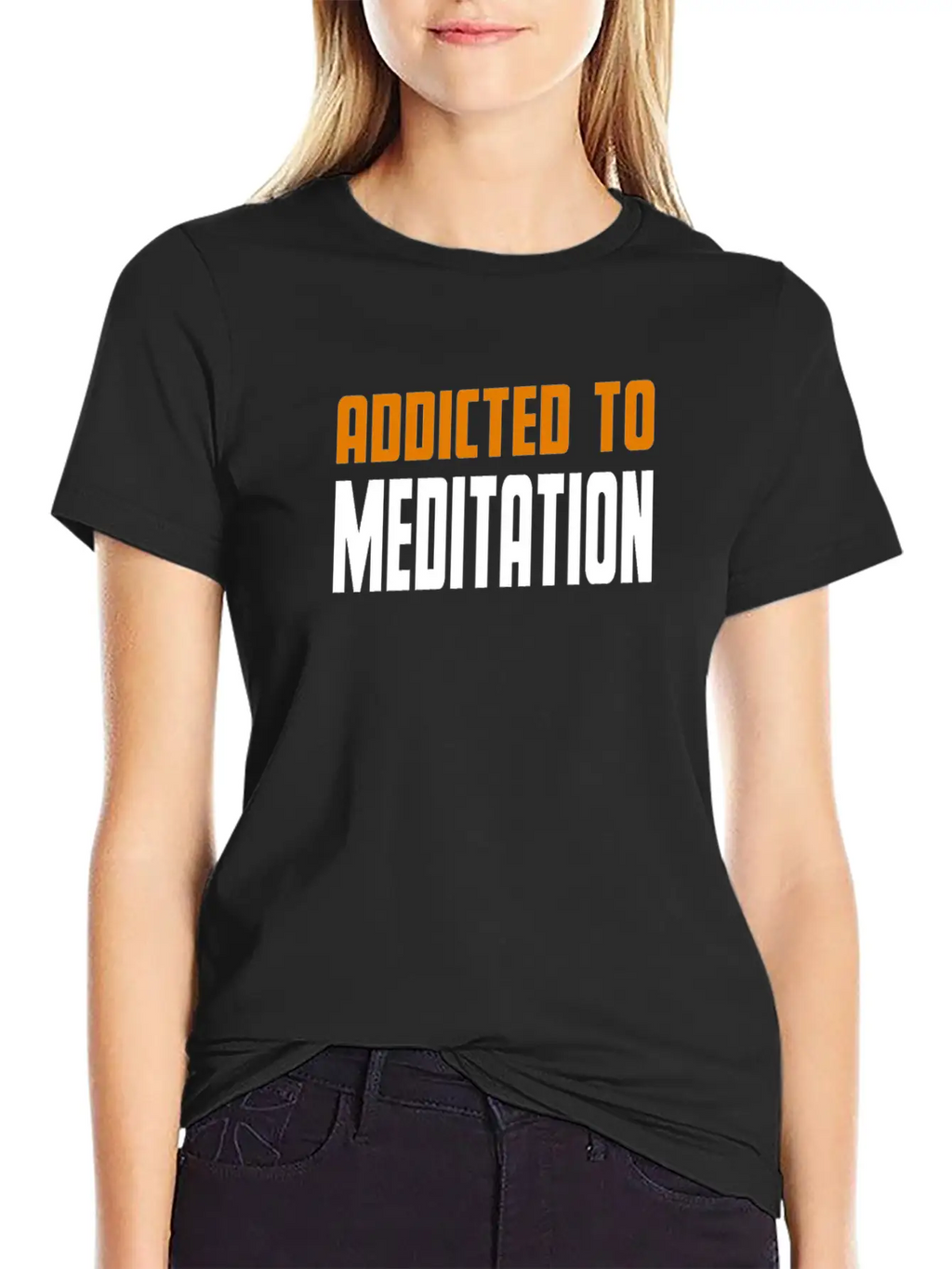 Addicted To Meditation Meditacion Present Unisex Casual T-Shirt – Clean Design For Daily Comfort