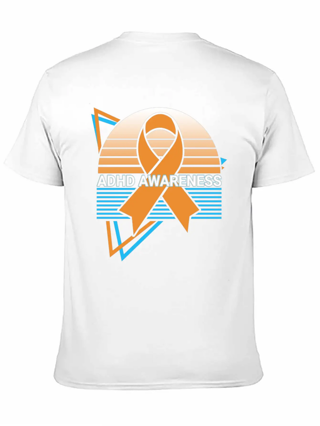 Adhd Awareness Retro Unisex Short Sleeve Soft Cotton T-Shirt – Casual Everyday Wear