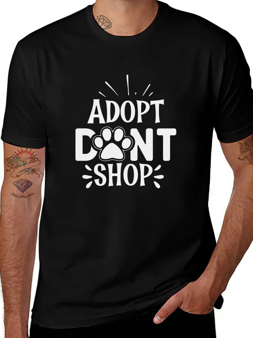 Adopt Dont Shop Essential Cotton Tee For Daily Outfits – Unisex Style