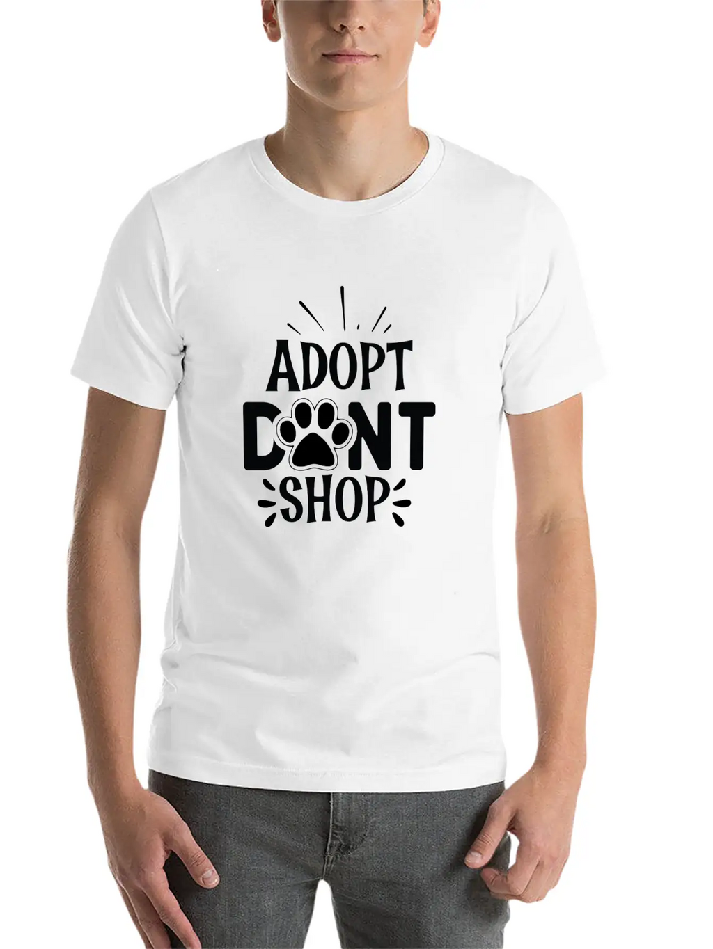 Adopt Dont Shop Essential Cotton Tee For Daily Outfits – Unisex Style