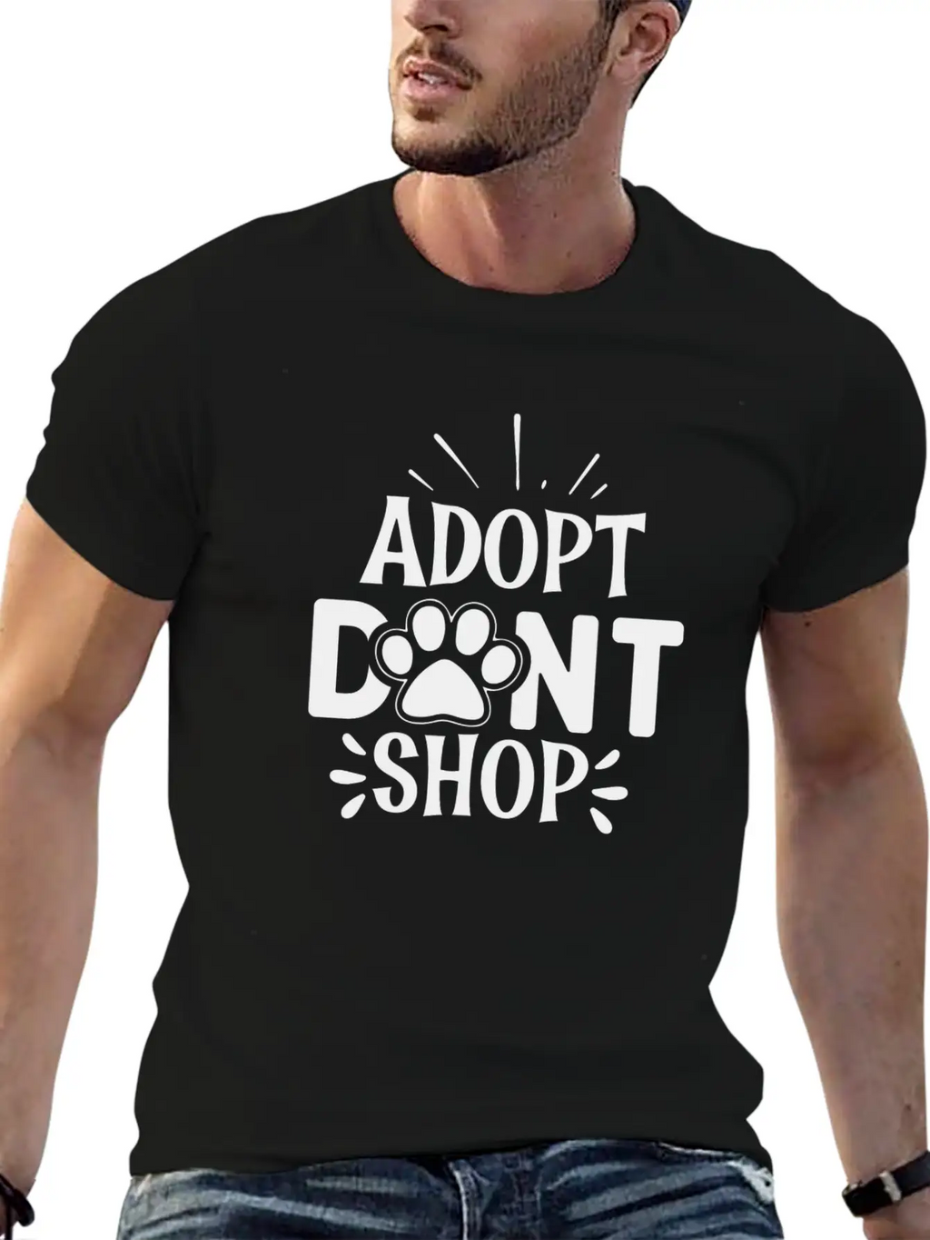 Adopt Dont Shop Essential Cotton Tee For Daily Outfits – Unisex Style