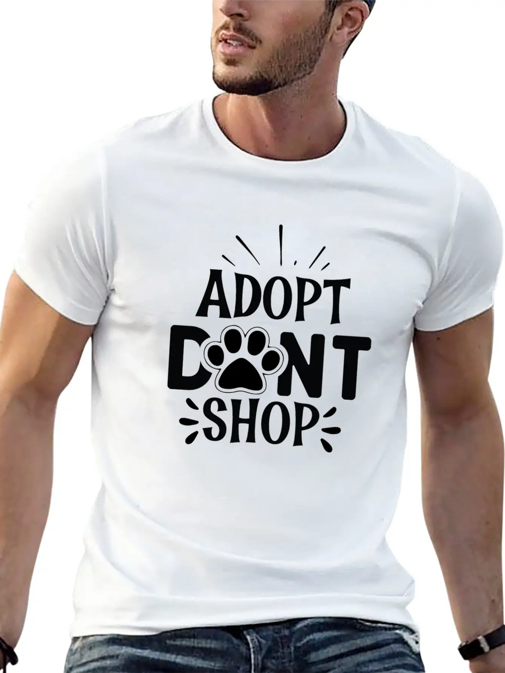 Adopt Dont Shop Essential Cotton Tee For Daily Outfits – Unisex Style