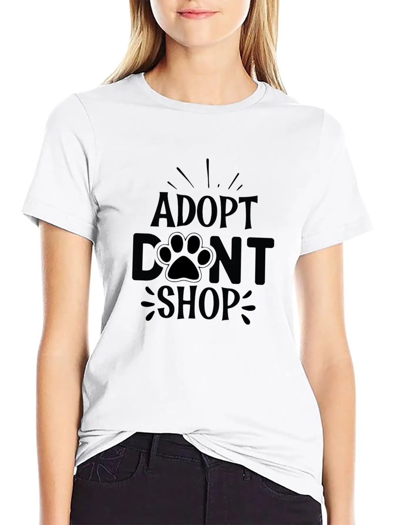 Adopt Dont Shop Essential Cotton Tee For Daily Outfits – Unisex Style