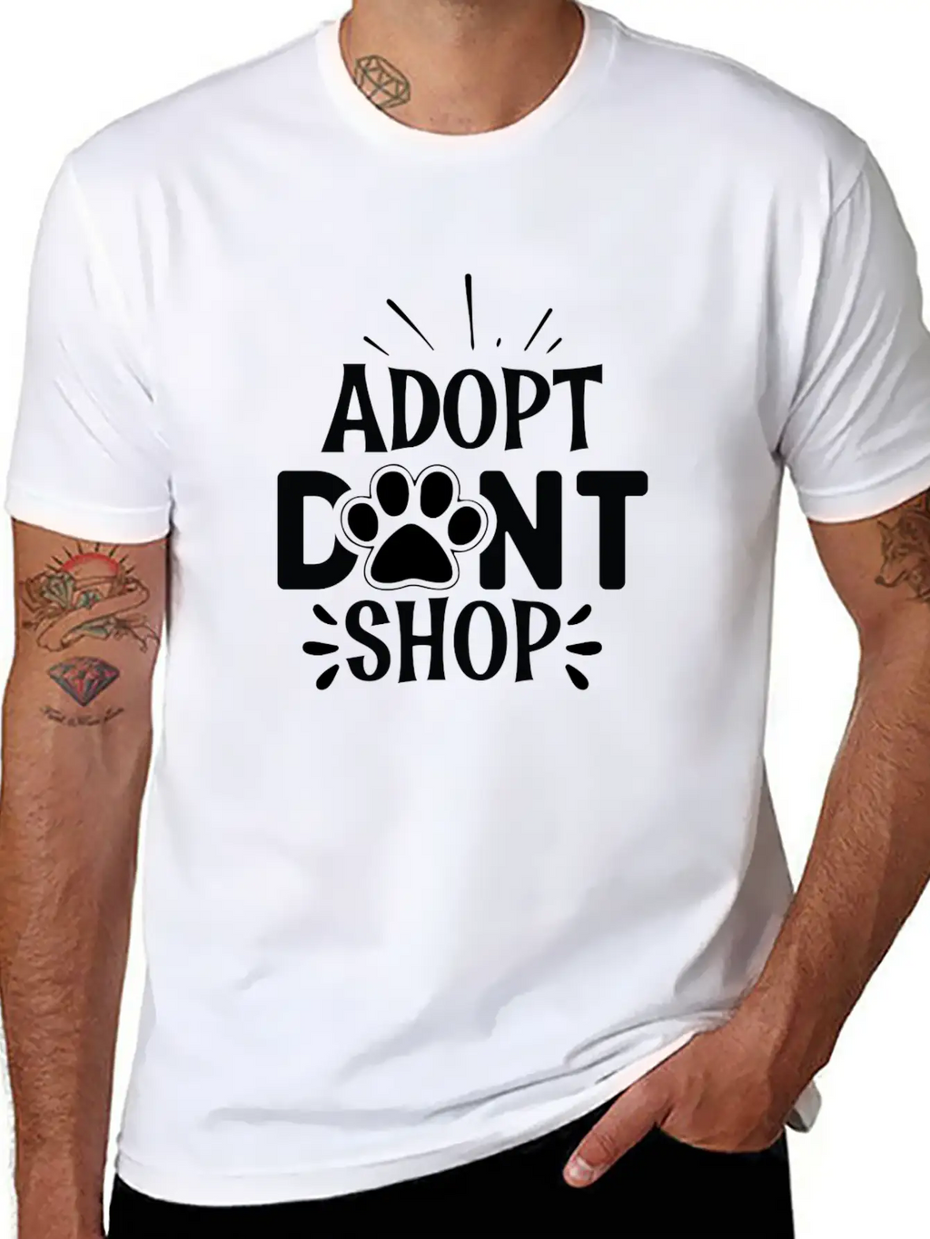 Adopt Dont Shop Essential Cotton Tee For Daily Outfits – Unisex Style