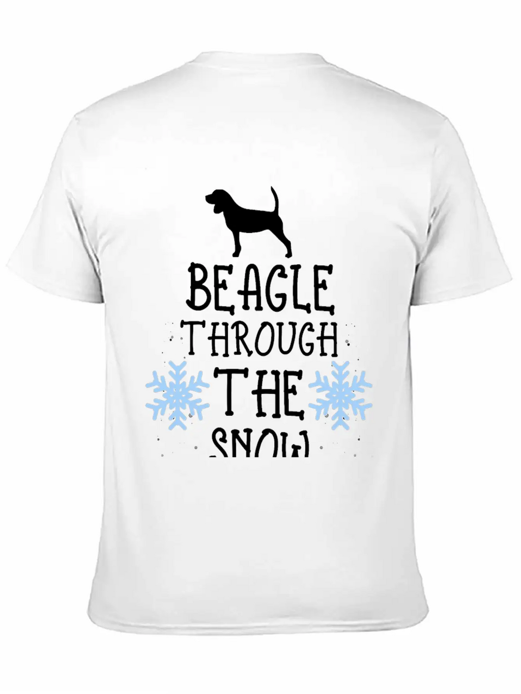 Adorable Beagle Through The Snow Essential Unisex Short Sleeve Soft Cotton T-Shirt – Casual Everyday Wear