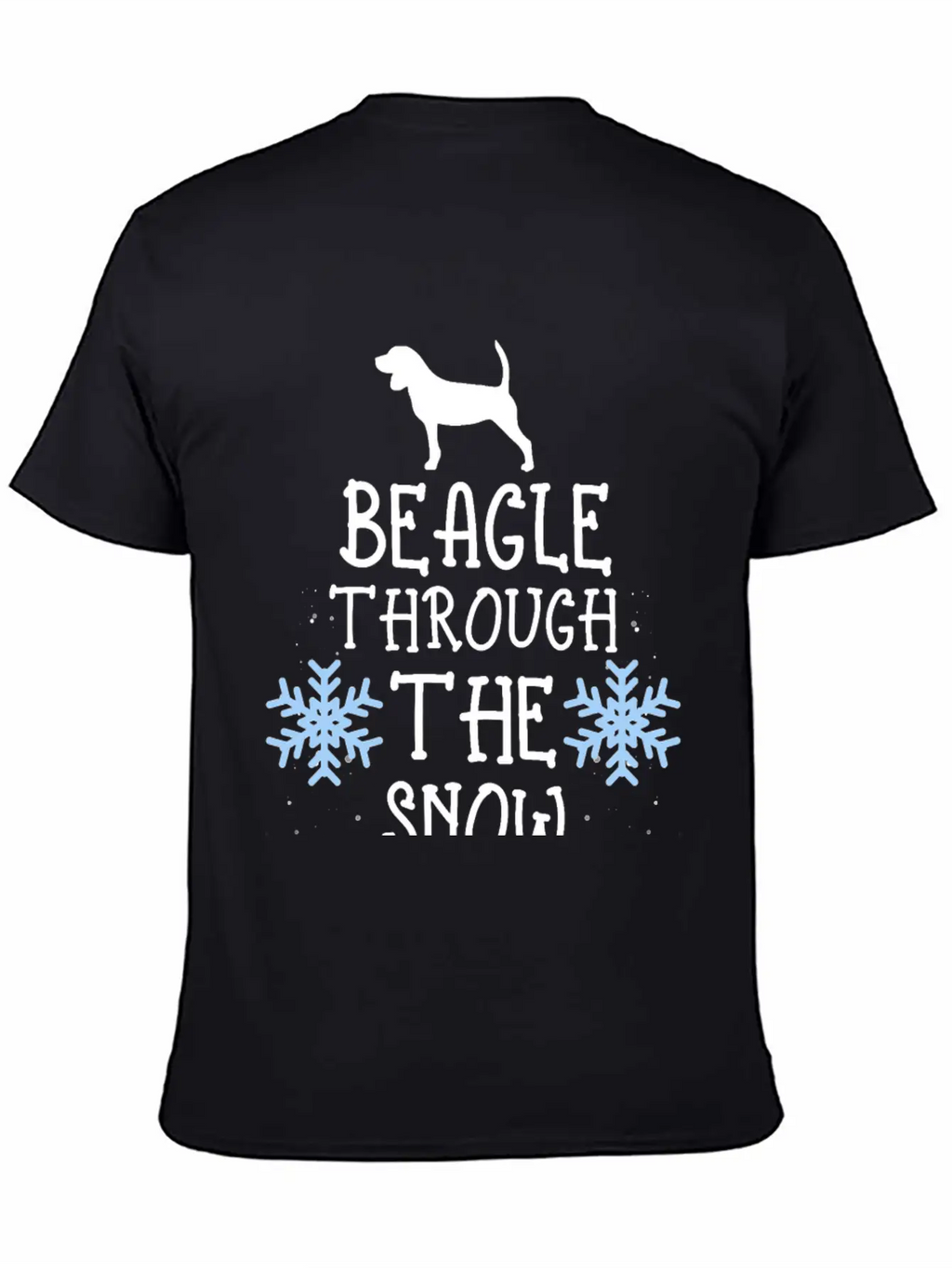 Adorable Beagle Through The Snow Essential Unisex Short Sleeve Soft Cotton T-Shirt – Casual Everyday Wear