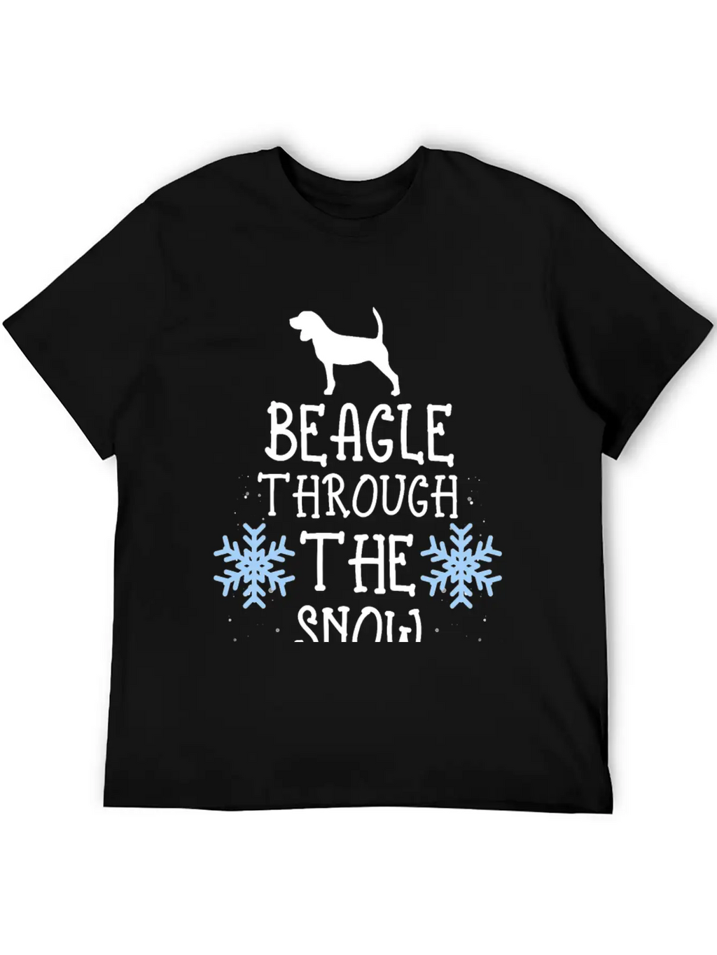 Adorable Beagle Through The Snow Essential Unisex Short Sleeve Soft Cotton T-Shirt – Casual Everyday Wear