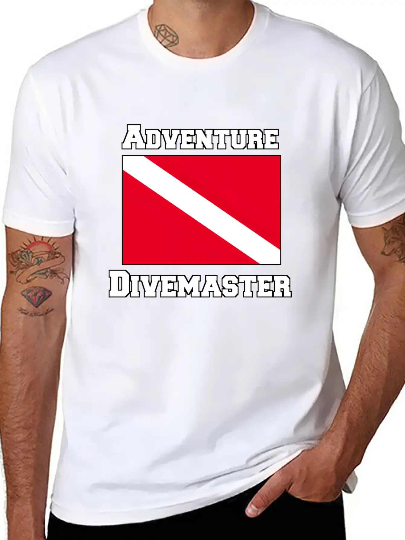 Adventure Divemaster Casual Graphic T-Shirt – Simple And Comfortable Daily Wear