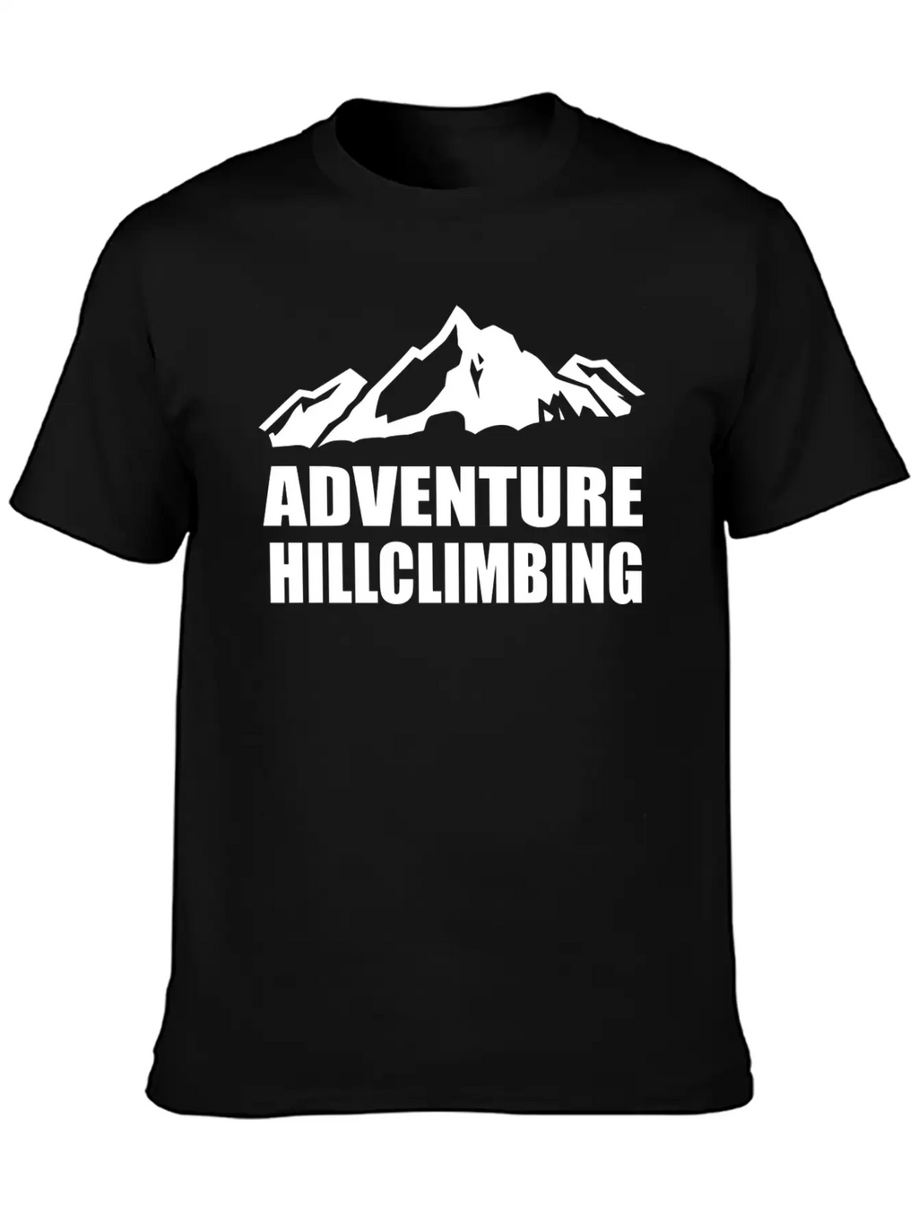 Adventure Hillclimbing Mountain / Mountain White Unisex Casual T-Shirt – Clean Design For Daily Comfort